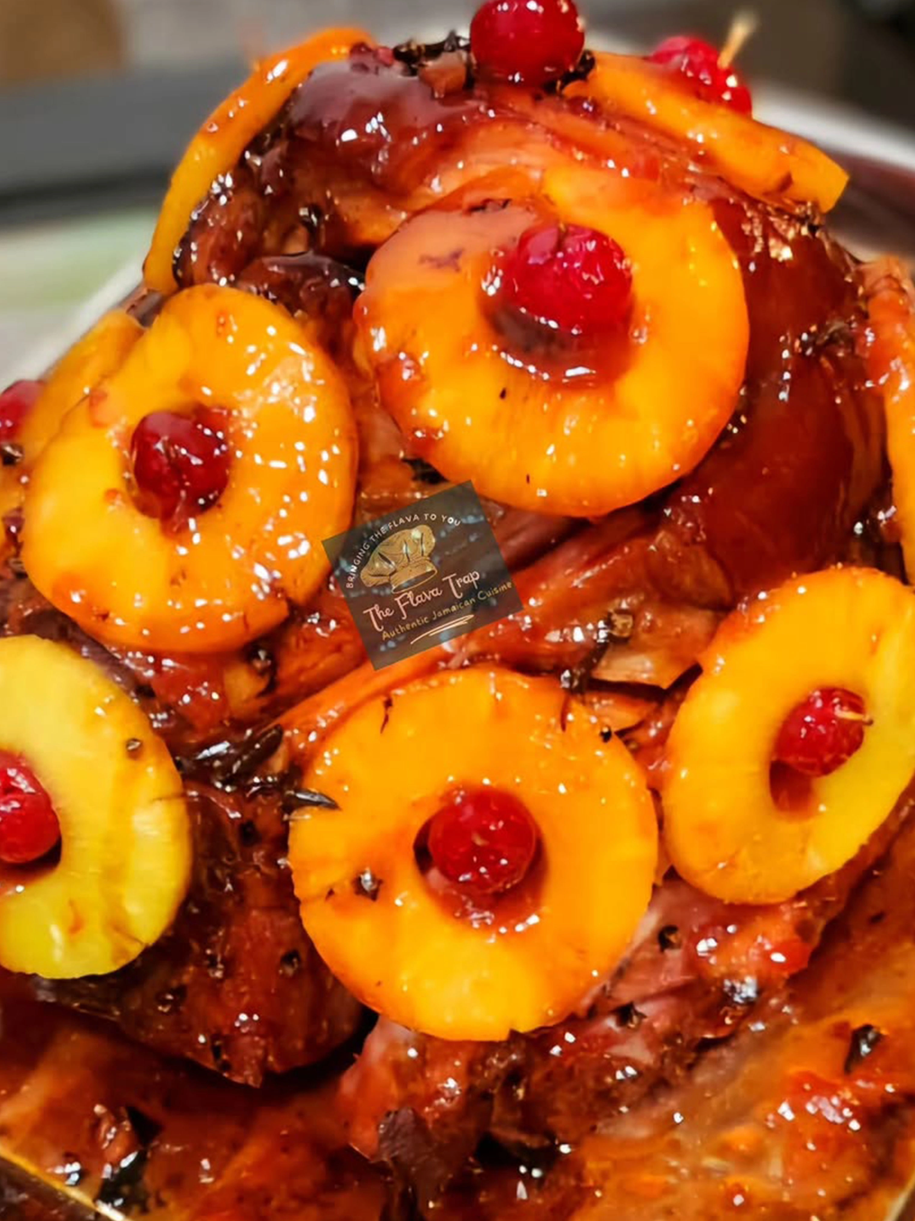 Christmas ham catering tray